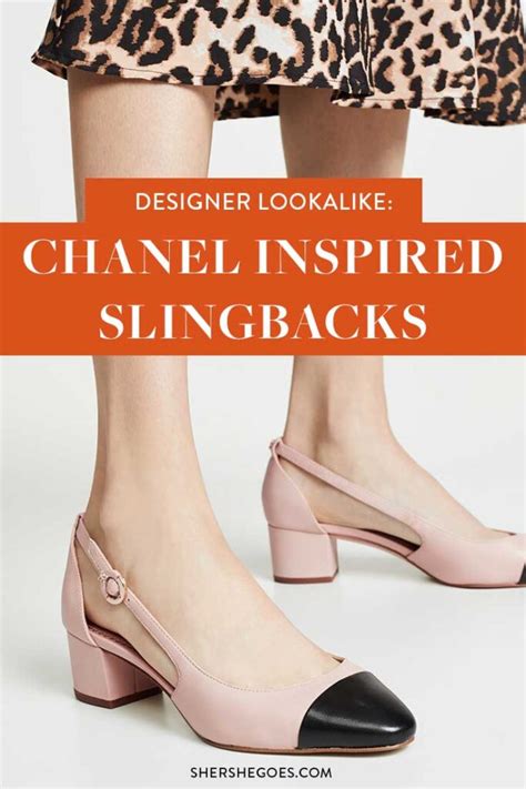 chanel inspired sling back|chanel slingback look alikes.